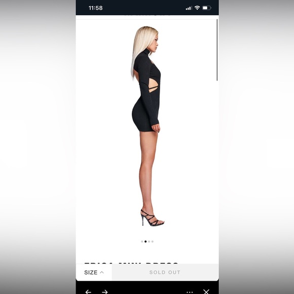 I. AM. GIA. Cut Out Dress🖤 - Picture 4 of 9